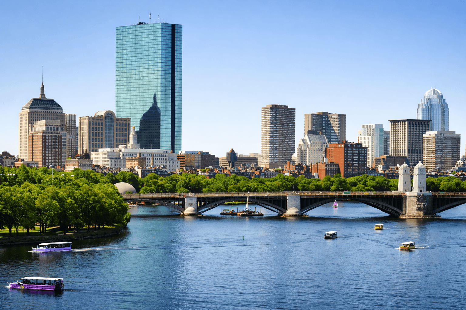 Boston skyline from the Charles River